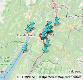 Mappa Via della Terra Nera, 38065 Mori TN, Italia (7.78143)