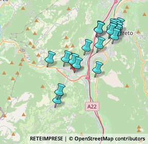 Mappa Via della Terra Nera, 38065 Mori TN, Italia (3.7865)