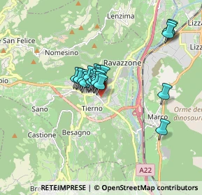 Mappa Via della Terra Nera, 38065 Mori TN, Italia (1.1775)