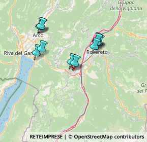 Mappa Via della Terra Nera, 38065 Mori TN, Italia (6.68917)