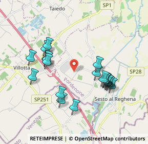 Mappa Via Banduzzo, 33079 Sesto al Reghena PN, Italia (1.793)