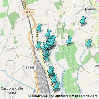 Mappa Via dei Castelli, 33052 Cervignano del Friuli UD, Italia (0.77778)