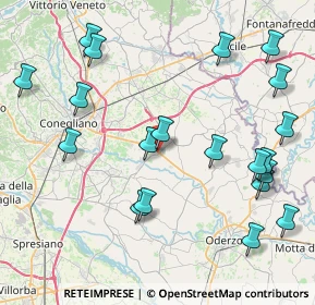 Mappa Via C. B. Cavour, 31013 Codogné TV, Italia (9.7345)