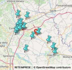Mappa Via C. B. Cavour, 31013 Codogné TV, Italia (7.5925)