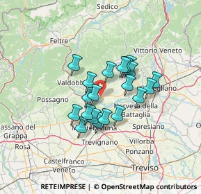 Mappa Via Cav, 31020 Vidor TV, Italia (9.7155)