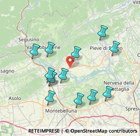 Mappa Via Cav, 31020 Vidor TV, Italia (7.28615)