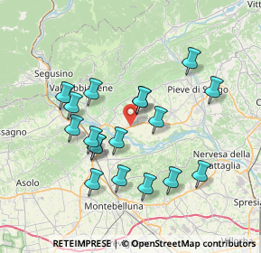 Mappa Via Cav, 31020 Vidor TV, Italia (6.77722)