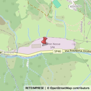 Mappa Via Prealpina Orobica, 60, 24028 Ponte Nossa, Bergamo (Lombardia)