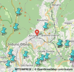 Mappa Via Mazzini Giuseppe, 21051 Arcisate VA, Italia (3.4065)