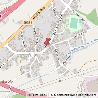 Mappa Via Roma, 25, 34070 Villesse, Gorizia (Friuli-Venezia Giulia)