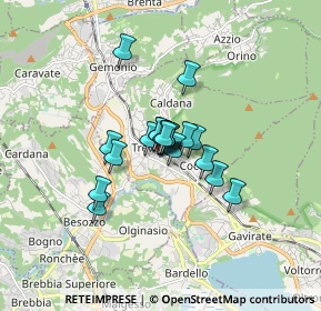 Mappa Strada Stazione, 21034 Cocquio-trevisago VA, Italia (0.9055)