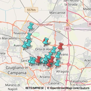 Mappa Via Collodi, 81030 Orta di Atella CE, Italia (3.95)