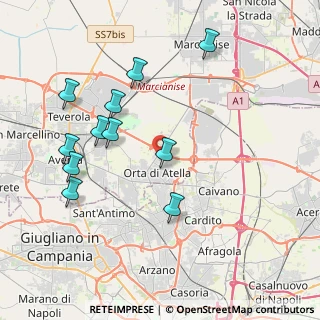 Mappa Via Collodi, 81030 Orta di Atella CE, Italia (4.44091)