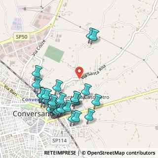 Mappa Via Santa Rita, 70014 Conversano BA, Italia (0.59929)