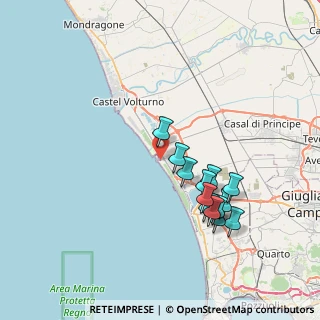 Mappa Piazzale Darsena, 81030 Castel Volturno CE, Italia (7.61154)