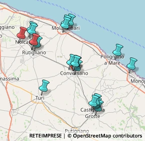 Mappa Via Luigi Lovecchio, 70014 Conversano BA, Italia (8.6995)