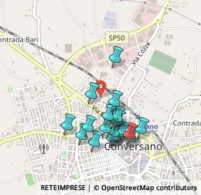 Mappa Via Luigi Lovecchio, 70014 Conversano BA, Italia (0.443)