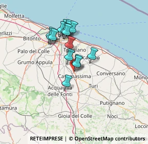 Mappa SS 100 Km 17.500, 70010 Casamassima BA, Italia (12.17063)