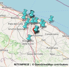 Mappa SS 100 Km 17.500, 70010 Casamassima BA, Italia (10.19611)