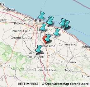 Mappa SS 100 Km 17.500, 70010 Casamassima BA, Italia (11.54278)