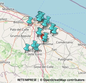 Mappa SS 100 Km 17.500, 70010 Casamassima BA, Italia (11.055)