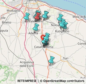 Mappa SS 100 Km 17.500, 70010 Casamassima BA, Italia (6.3955)