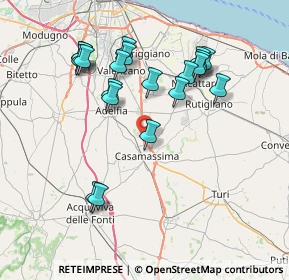 Mappa SS 100 Km 17.500, 70010 Casamassima BA, Italia (8.122)