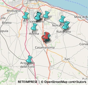 Mappa SS 100 Km 17.500, 70010 Casamassima BA, Italia (6.45733)