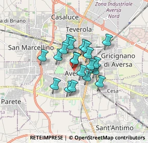 Mappa Via Vittorio Veneto, 81031 Aversa CE, Italia (1.134)