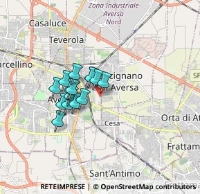 Mappa 81031 Gricignano di Aversa CE, Italia (1.26067)