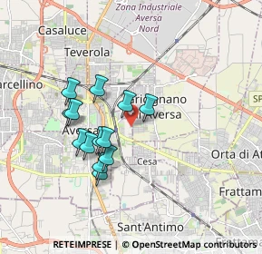 Mappa Via Madonna dell' Olio, 81031 Gricignano di Aversa CE, Italia (1.61385)