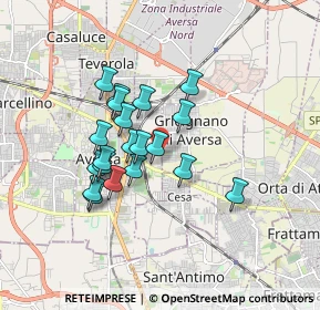 Mappa Via Madonna dell' Olio, 81031 Gricignano di Aversa CE, Italia (1.492)