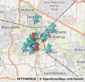 Mappa Via Clanio, 81031 Aversa CE, Italia (1.28375)