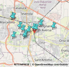 Mappa Stazione Di Aversa, 81031 Aversa CE, Italia (1.67667)