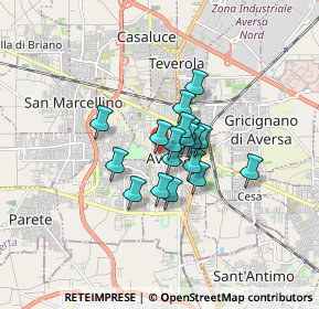 Mappa Piazza Francesco Crispi, 81031 Aversa CE, Italia (1.08111)