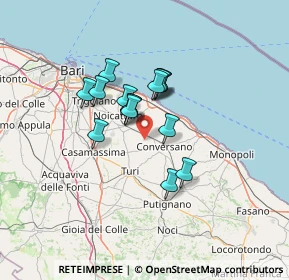 Mappa Viale Trav. San Cosmo Monterrone, 70014 Conversano BA, Italia (10.136)
