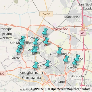 Mappa Via Sant'Adiutore, 81030 Gricignano di Aversa CE, Italia (4.344)