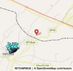 Mappa Strada Provinciale 18 Ofantina, 85029 Venosa PZ, Italia (3.417)