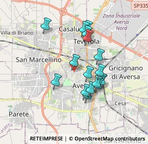 Mappa Via Corrado Rebursa, 81031 Aversa CE, Italia (1.60188)