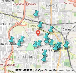 Mappa Via Corrado Rebursa, 81031 Aversa CE, Italia (1.0875)