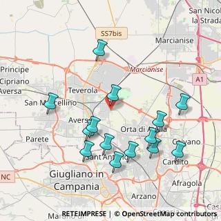 Mappa Viella della Gatta, 81030 Gricignano di Aversa CE, Italia (4.38857)