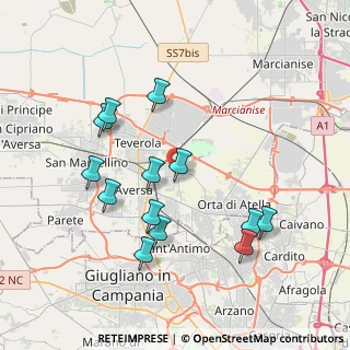 Mappa Via Grecini, 81030 Gricignano di Aversa CE, Italia (4.09077)