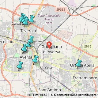 Mappa Via Grecini, 81030 Gricignano di Aversa CE, Italia (2.85917)