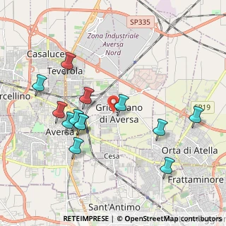 Mappa Via Grecini, 81030 Gricignano di Aversa CE, Italia (2.17692)