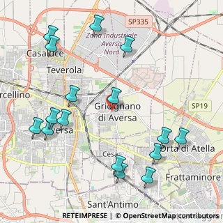 Mappa Via Grecini, 81030 Gricignano di Aversa CE, Italia (2.735)