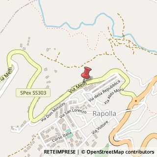 Mappa Via Melfi, 169, 85027 Rapolla, Potenza (Basilicata)