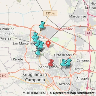 Mappa Via Amadeo Bordiga, 81030 Gricignano di Aversa CE, Italia (3.4375)