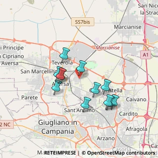 Mappa Via Amadeo Bordiga, 81030 Gricignano di Aversa CE, Italia (3.2725)