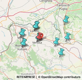 Mappa SP 18 Ofantina, 85029 Venosa PZ, Italia (12.85643)