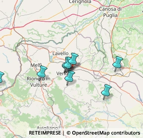 Mappa SP 18 Ofantina, 85029 Venosa PZ, Italia (19.37909)